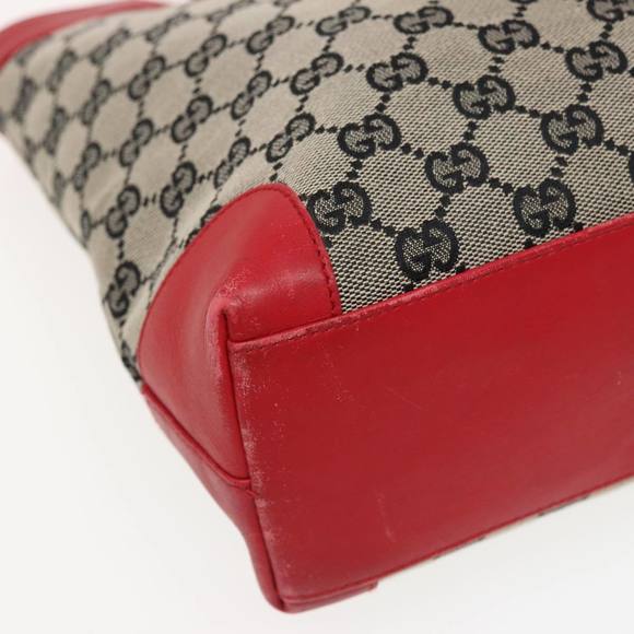 GUCCI GG Canvas Hand Bag Beige Red 002 1119 Auth 79632 - Picture 16 of 16